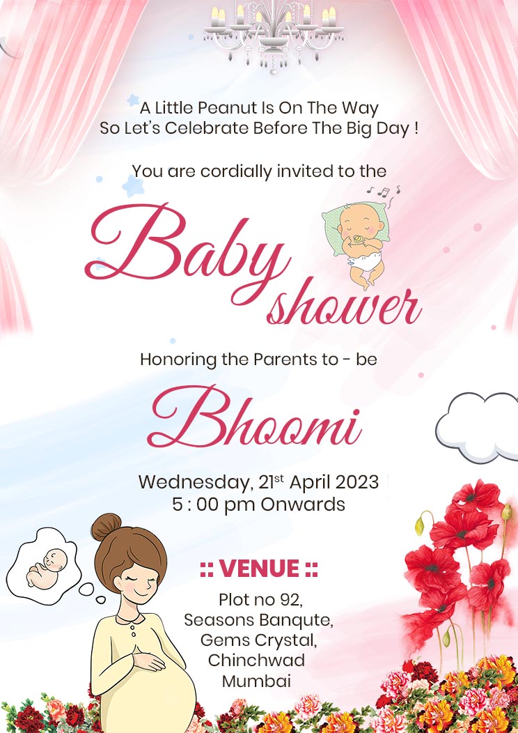 New Baby Shower Invitation Card