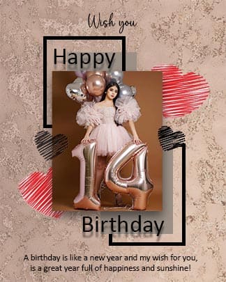 Happy Birthday Wish Instagram Card