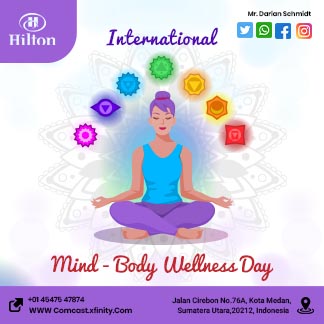 Free International Wellness Day Branding Post