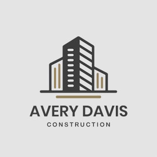 Simple Construction Company Logo Design
