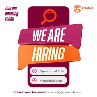 Download We Are Hiring Free Instagram Post