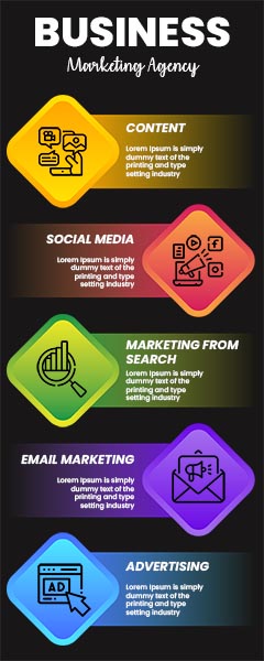 Business Marketing Agency Infographic Template