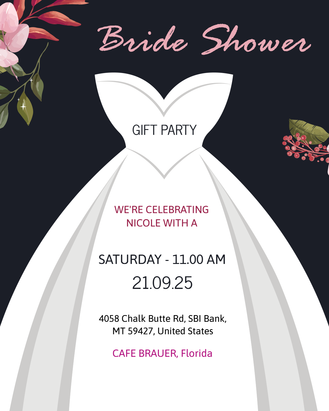 Bridal Shower Invitation Card