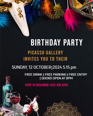 Free New Birthday Party Invitation Template