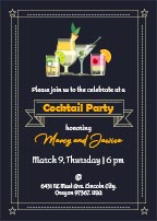 Free Cocktail Party Invitation Card