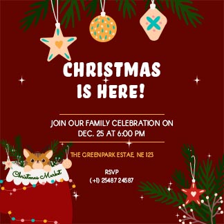 Download Christmas Party Invitation Post