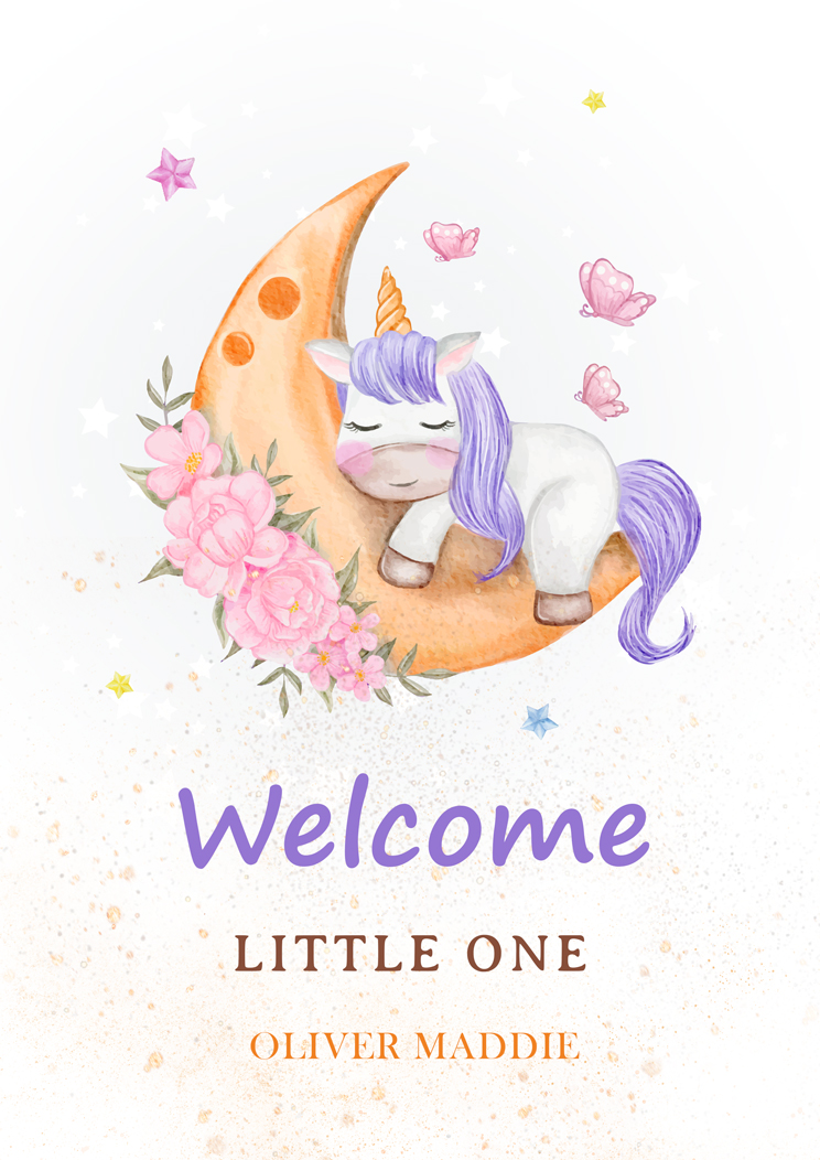 Free Welcome Baby Greeting Card