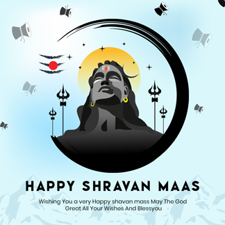Happy Shravan Maas Festival Instagram Square Post