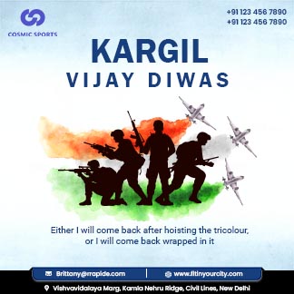 Kargil Vijay Diwas Daily Branding Post Template