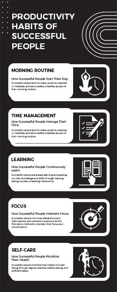 Successful People Habit Infographics Poster