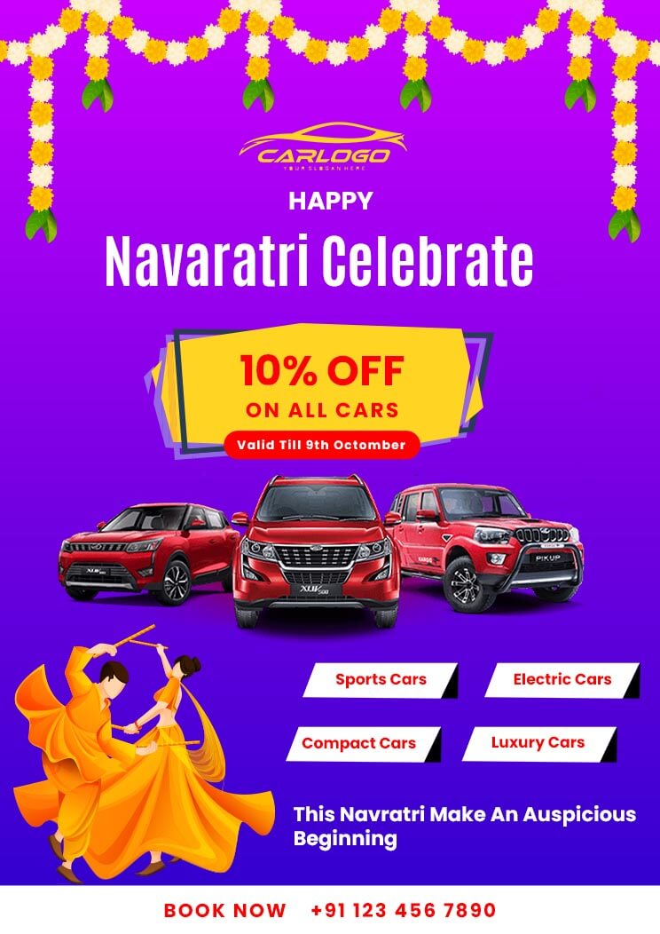 Happy Navaratri Offer Template