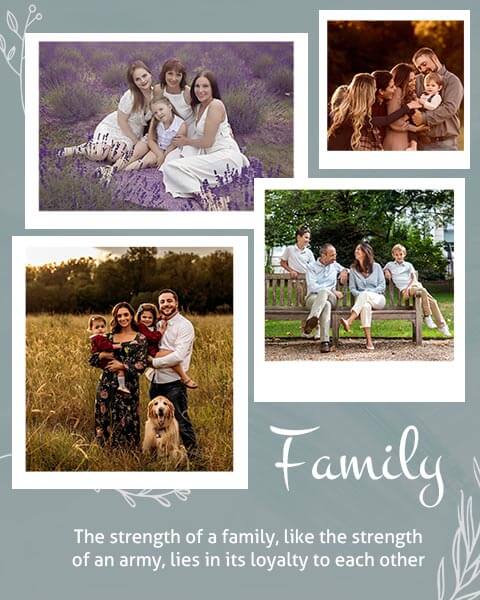 Download Family Photo Collage Story Template