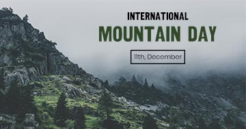 Mountain Day Facebook Template Free