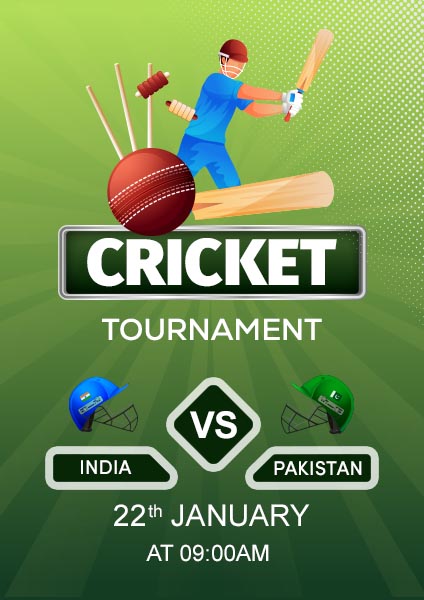 Download New Cricket Tournament Poster