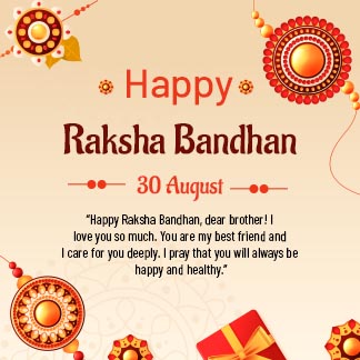 Happy Raksha Bandhan Quotes Simple Instagram Post
