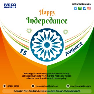 Happy India Independence Day Modern Branding Daily Post