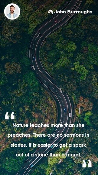 Free Nature Quotes Instagram Story Template