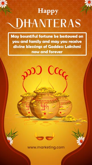 Dhanteras Quotes Instagram Story Poster