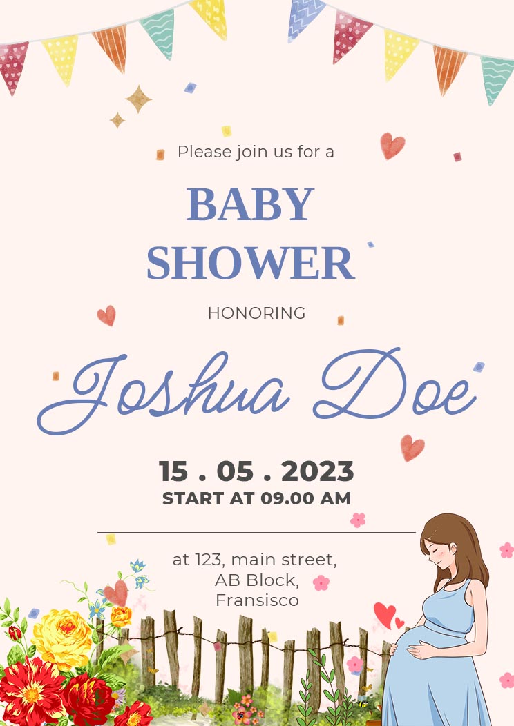 Baby Shower Invitation Card