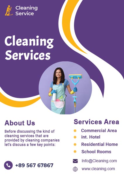 Cleaning Services Flyer Template