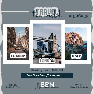 Travel The World Instagram Post