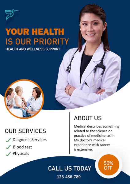 Health Services Portrait Flyer