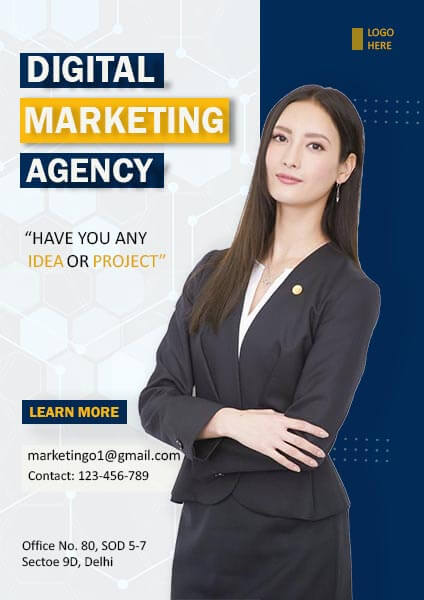 Free Digital Marketing Agency Poster