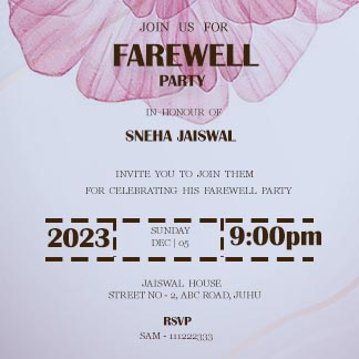 Retirement Farewell Party Invitation Square Post