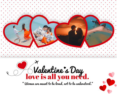 Valentine Day Love Photo Story Board Template