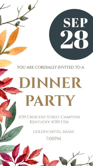 Free New Dinner Party Invitation Template
