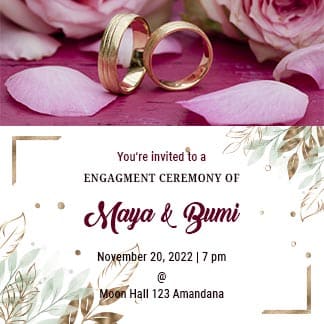 New Engagement Invitation Post