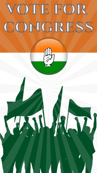 Download Free Vote For Congress Post