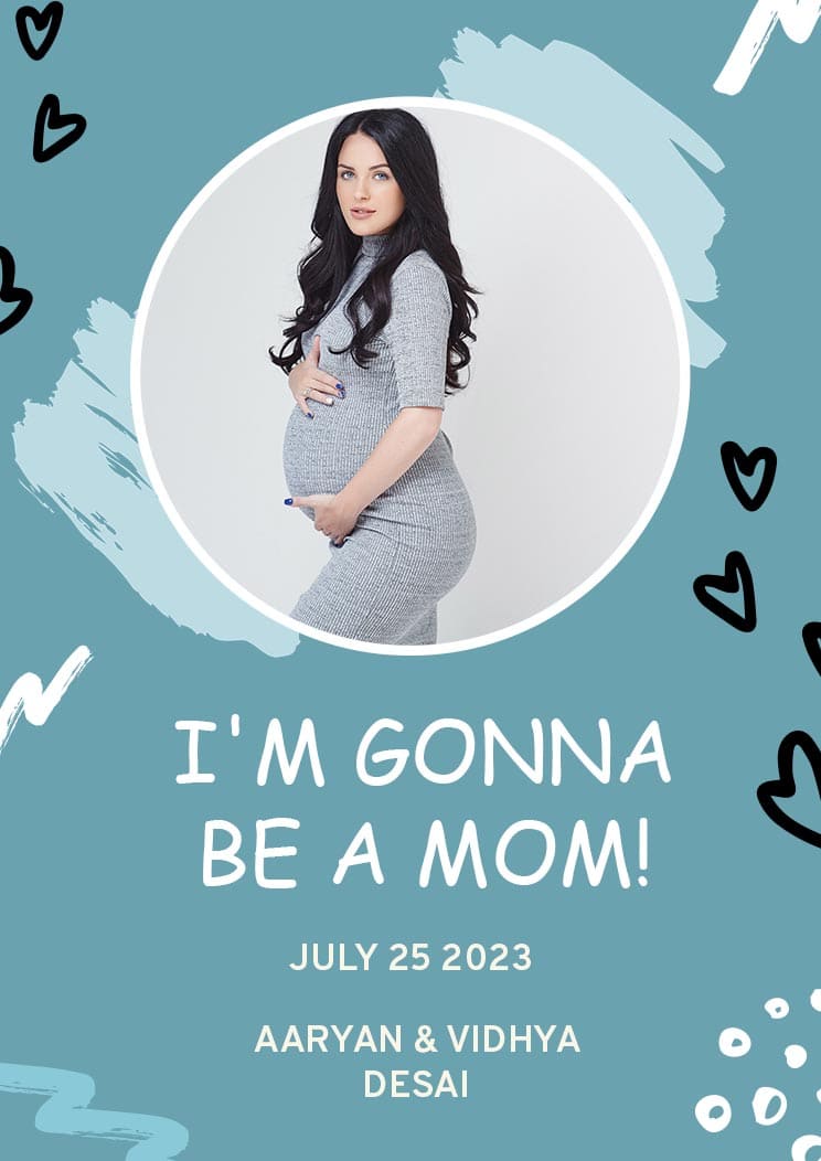Pregnancy Announcement Card Download