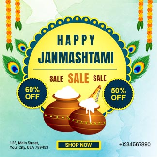 Happy Janmashtami Offer Daily Branding Post