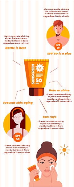 Beauty Skin Care Product Infographics Template