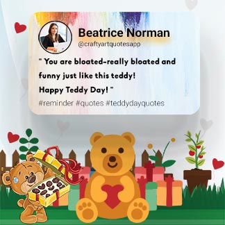 Teddy Day Instagram Quote Post Template