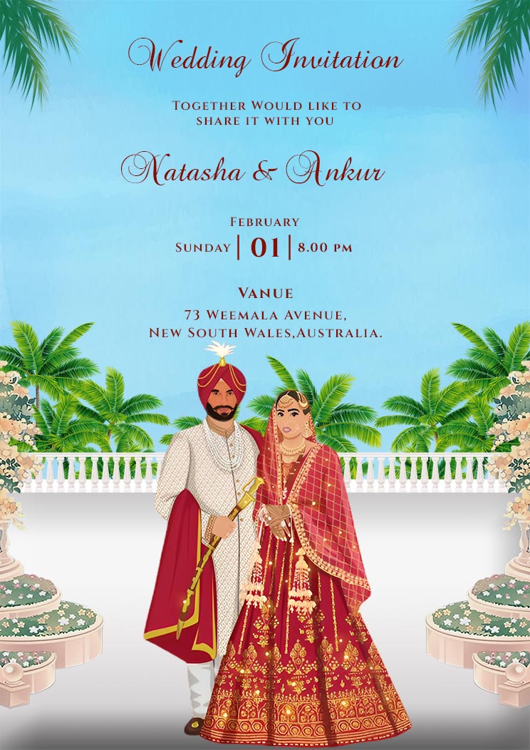 Marriage Invitation Card in Hindi