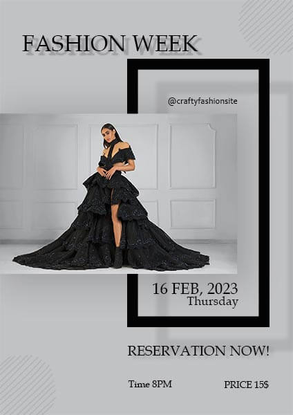 Fashion Show Reservation Poster