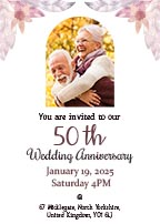 Download Wedding Anniversary Party Invitation Card Free