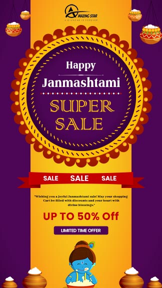 Happy Janmashtami Sale Instagram Story Template