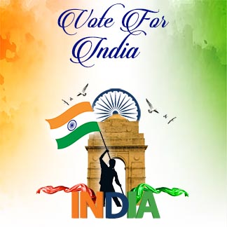 Free Vote For India Poster