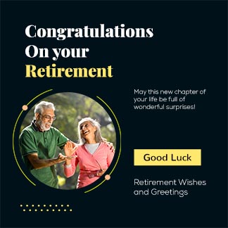 New Retirement Wishes Instagram Post Template
