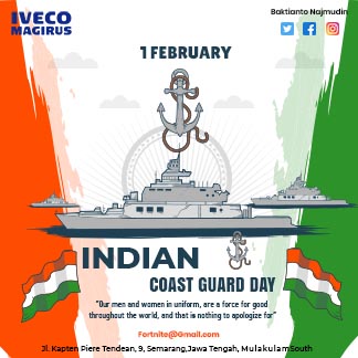 Indian Cost Guard Day Branding Post
