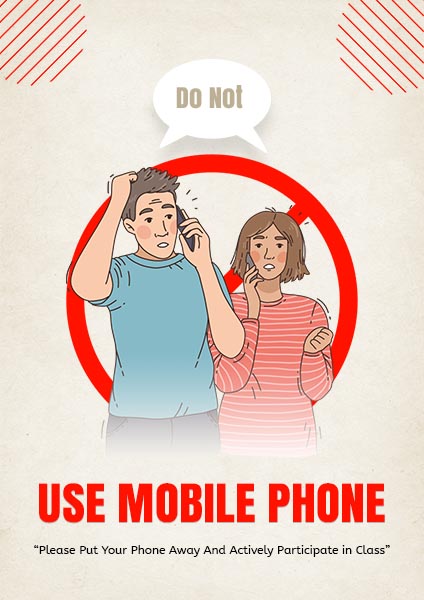 Free Do Not Use Mobile Phone Poster