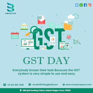 GST Day Daily Branding Post Maker Template