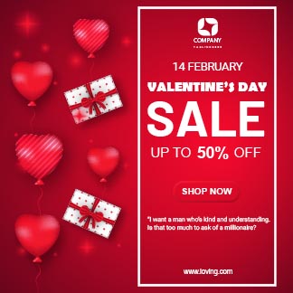 Free Valentine Day Sale Instagram Post