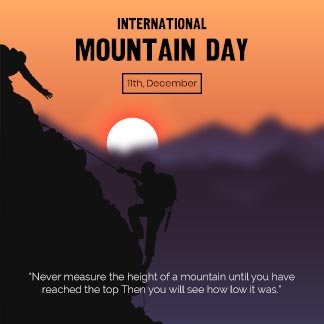 International Mountain Day Instagram Post