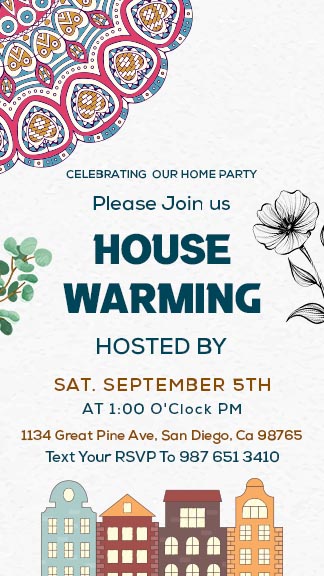 Housewarming Party Instagram Story Template