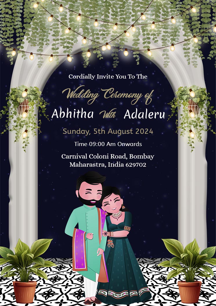 wedding invitation templates tamil