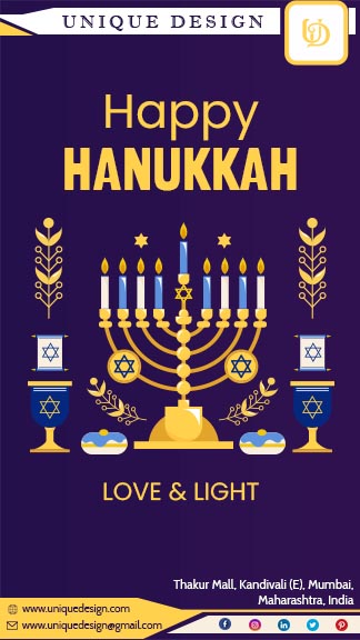 Download Happy Hanukkah Instagram Story Template